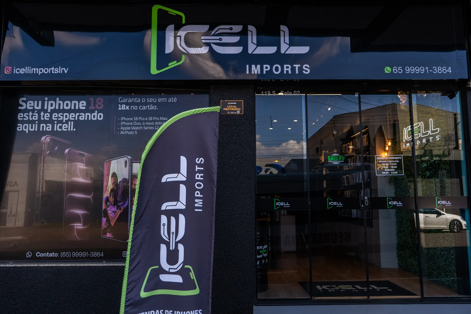 Fachada da iCell Imports